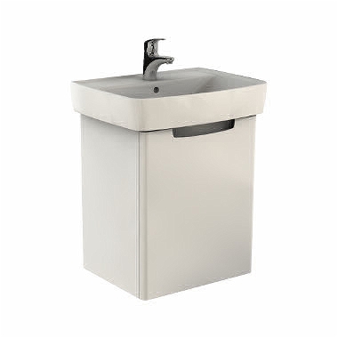 Dulap baza Kolo Rekord 51.5x59.1x41.2cm 1 usa cu inchidere lenta alb lucios