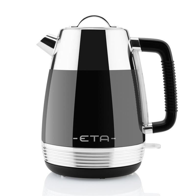 Cana electrica fierbator ETA Storio 918620, 2150 W, 1.7 L, otel inoxidabil, design retro, negru - imagine 4