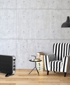 Alternative view of Convector electric de podea ECG TK 2070 Negru, 2000W, 2 trepte de putere