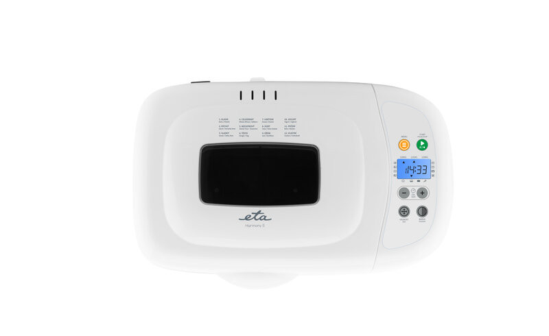 Masina de facut paine ETA 2149 Harmony II, 850W, 12 programe, capacitate 1,5 kg, alb - imagine 6