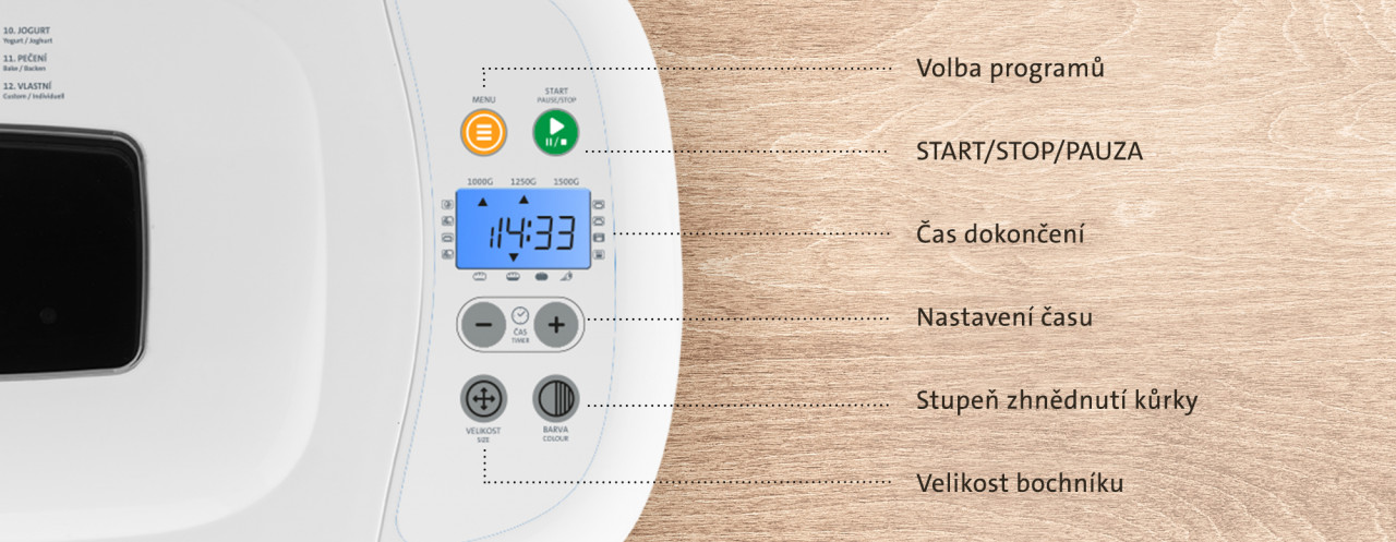Masina de facut paine ETA 2149 Harmony II, 850W, 12 programe, capacitate 1,5 kg, alb - imagine 15