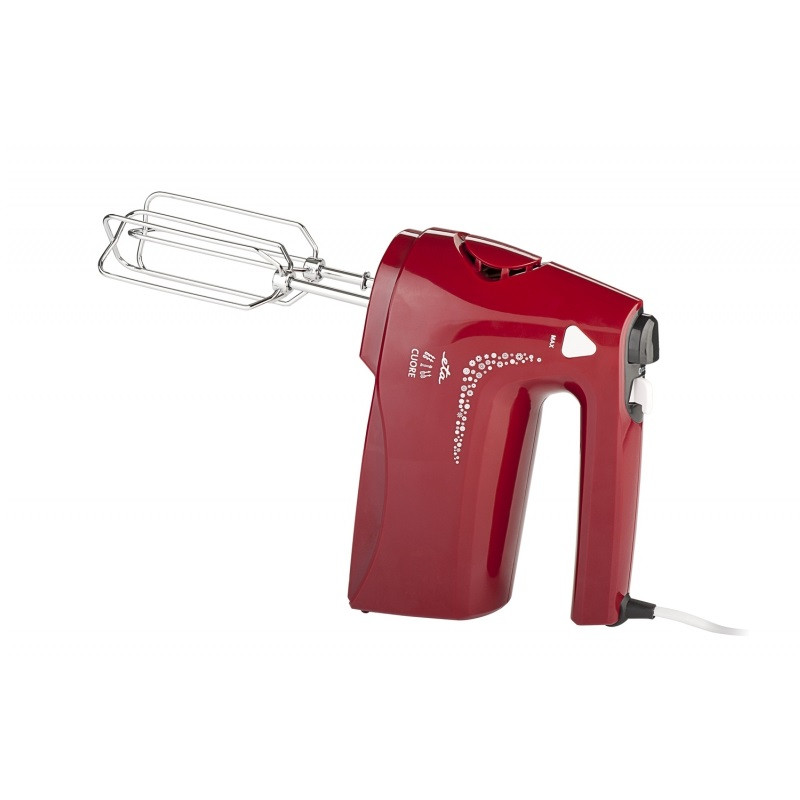 Mixer de mana ETA Cuore 0089 rosu, 350 W, 4 viteze, TURBO, 2 teluri, 2 carlige - imagine 6