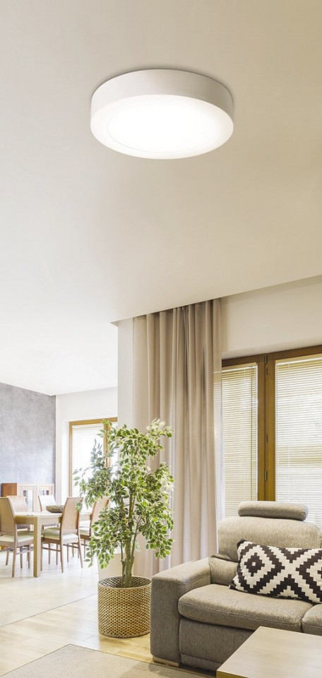 Plafoniera Lois LED, rotund, metal, alb mat, 2500 lm, lumina neutra (4000K), 2658, Rabalux - imagine 5