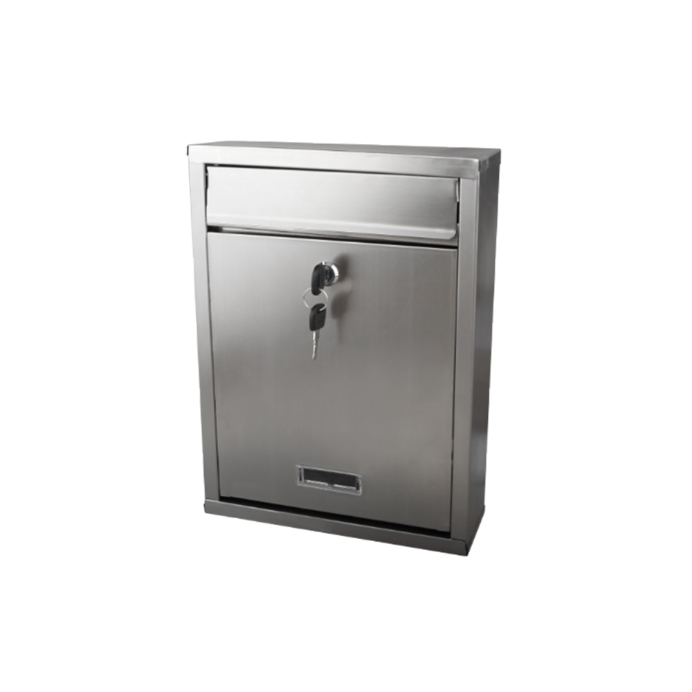 Cutie postala Inox, Evotools, 260x350x80 mm, pentru exterior, 2 chei, inox