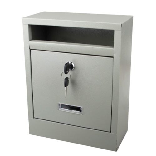 Cutie postala, Evotools, 240x310x120 mm, 2 chei, pentru interior, gri