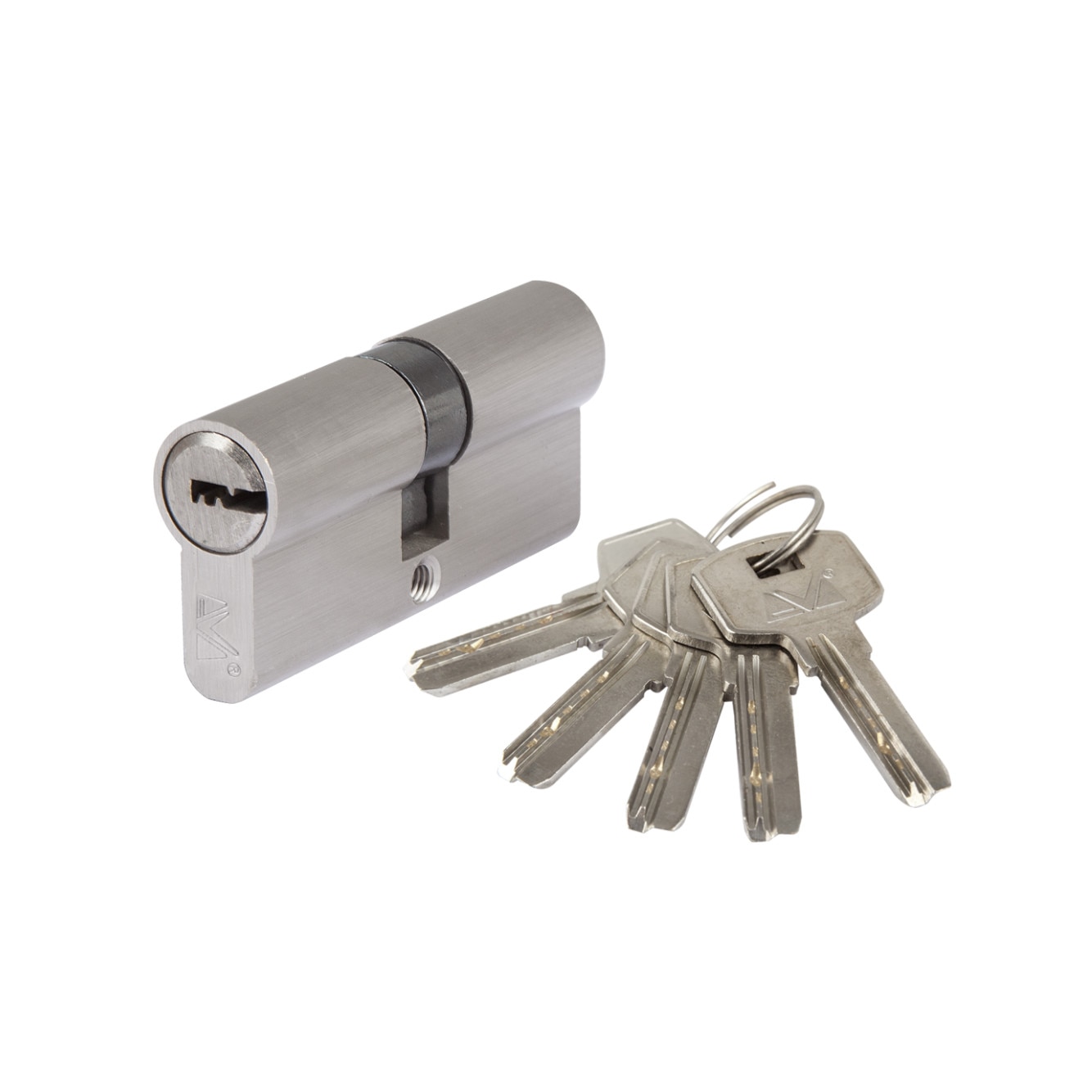 Butuc Alama Amprenta ETS Lungime:90mm, Tip Descentrat, Dimensiuni 40+50, Culoare Nichel Periat