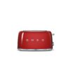 Prajitor de paine Smeg TSF02RDEU, 1500 W, rosu, retro, 4 felii