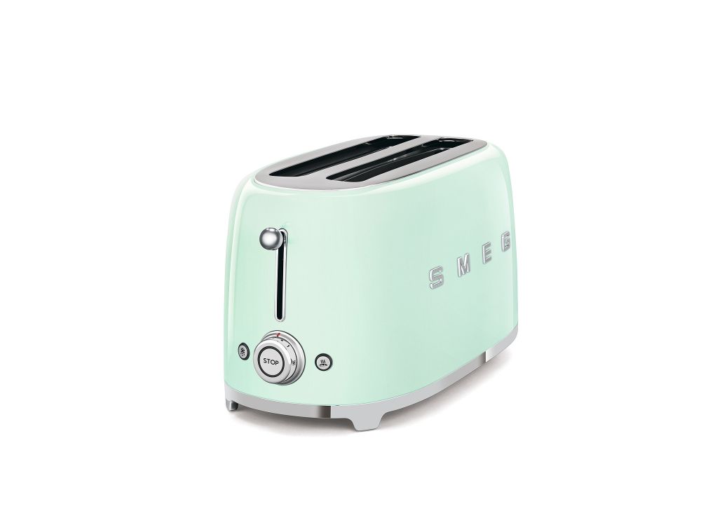 Prajitor de paine Smeg TSF02PGEU, 1500 W, verde, retro, 4 felii - imagine 3