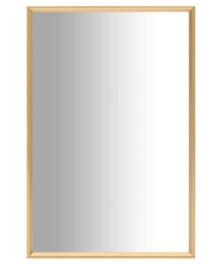 vidaXL Oglindă, auriu, 60x40 cm