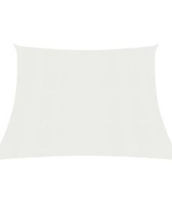 vidaXL Pânză parasolar, alb, 4/5x4 m, HDPE, 160 g/m²