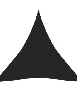 vidaXL Pânză parasolar, negru, 3,6x3,6x3,6 m, HDPE, 160 g/m²