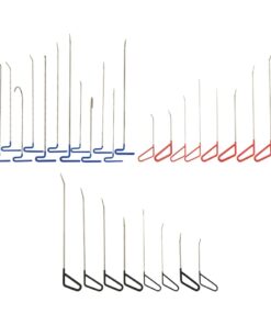 vidaXL Tije cu cârlig reparații deformări auto 30 buc. oțel inoxidabil