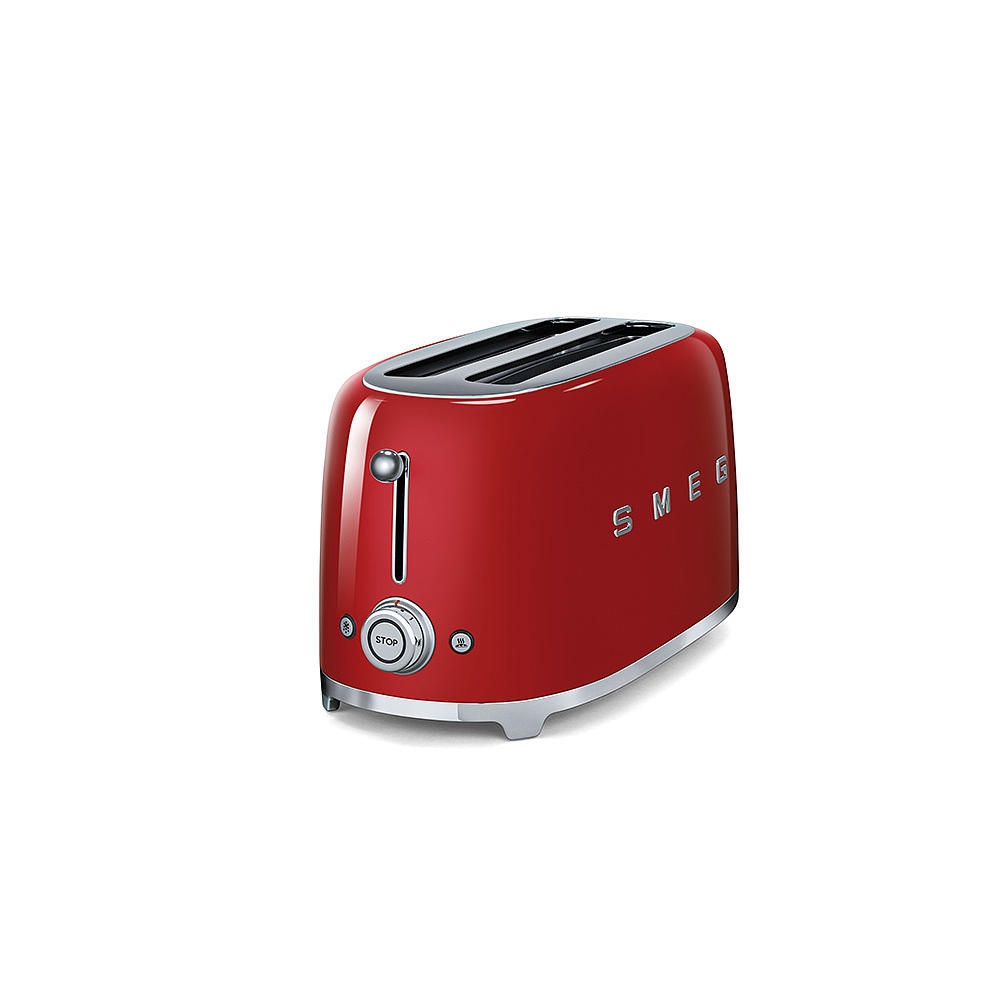 Prajitor de paine Smeg TSF02RDEU, 1500 W, rosu, retro, 4 felii - imagine 3
