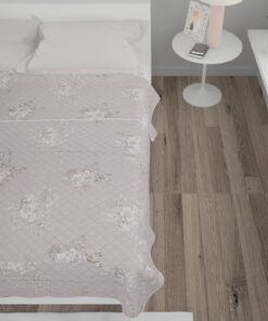 vidaXL Pilotă taupe ,230x260cm ,țesătură matlasată ultrasunete