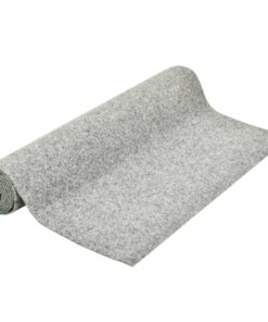 vidaXL Gazon artificial cu crampoane, gri, 4x1 m