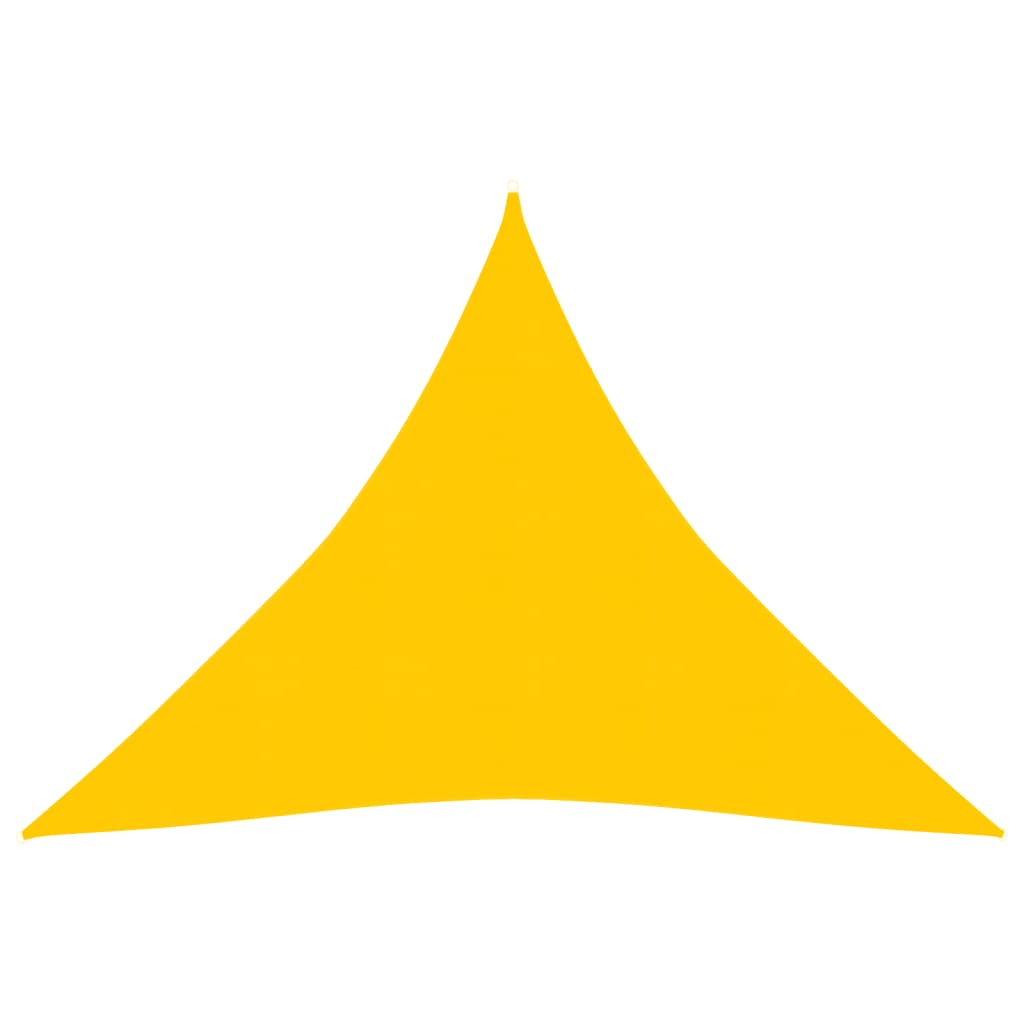 vidaXL Pânză parasolar, galben, 3,6x3,6x3,6 m , HDPE, 160 g/m²