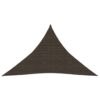 vidaXL Pânză parasolar, maro, 3x3x4,2 m, HDPE, 160 g/m²