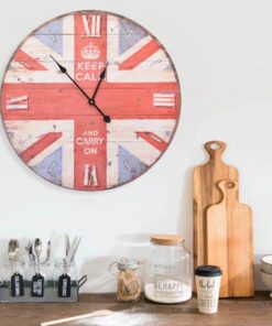 vidaXL Ceas de perete vintage UK, 60 cm