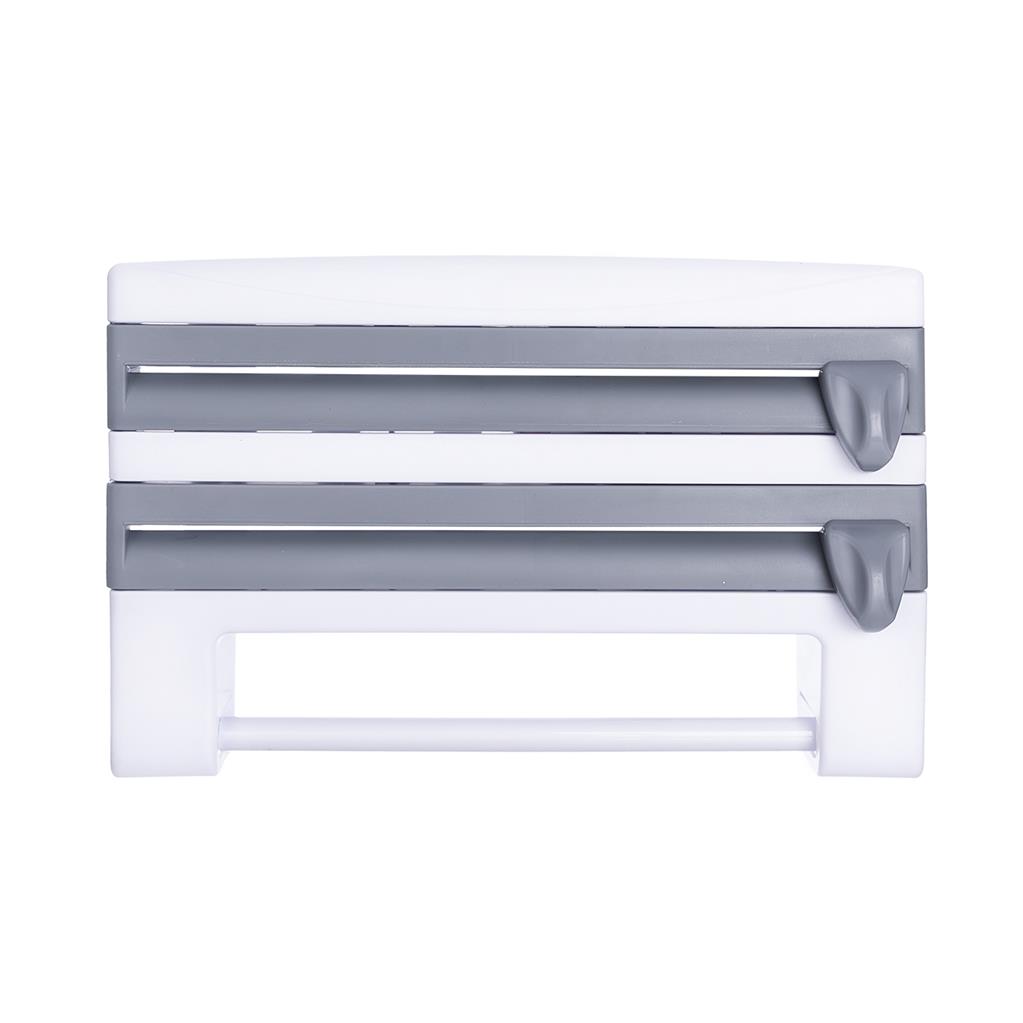 Dispenser triplu de bucatarie pentru rola de hartie, folie de aluminiu si folie alimentara - imagine 5