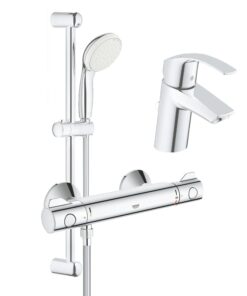 Set complet baterii baie dus cu termostat Grohe Grohtherm 800 (33265002, 34558000, 27853001)