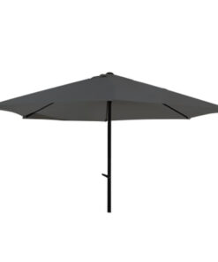 Umbrela soare cu mecanism rabatare, 250 cm, gri