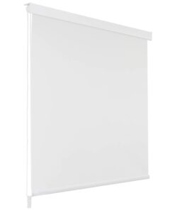 vidaXL Roletă perdea de duș 100x240 cm Alb