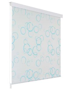 vidaXL Roletă perdea de duș 120x240 cm Model bule