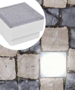 2 Spoturi LED încastrabile în sol 100 x 100 x 68 mm