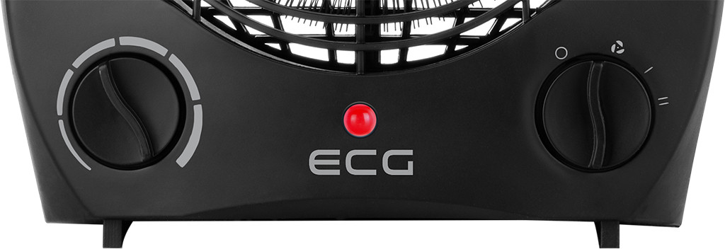Aeroterma electrica ECG TV 3030 Heat R, 2000 W, 2 viteze, 3 moduri de functionare, termostat, negru - imagine 4