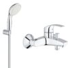 Pachet baterie cada/dus Grohe + set dus porter Grohe New Tempesta Duo, doua tipuri de jet, crom lucios (3330002,27799003.  )