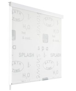 vidaXL Roletă perdea de duș 100x240 cm Imprimeu Splash