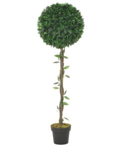 vidaXL Plantă artificială dafin cu ghiveci, verde, 130 cm