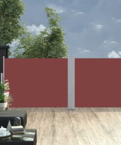 vidaXL Copertină laterală retractabilă, maro, 120 x 1000 cm