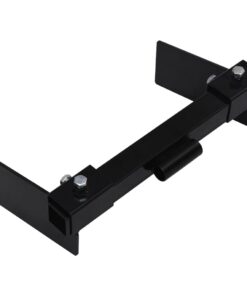 vidaXL Adaptor plug de zăpadă pentru mașina de tuns iarba, negru