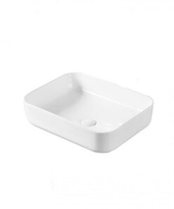 Lavoar pe blat Fluminia Arno alb 48,5x39xH14,5 cm