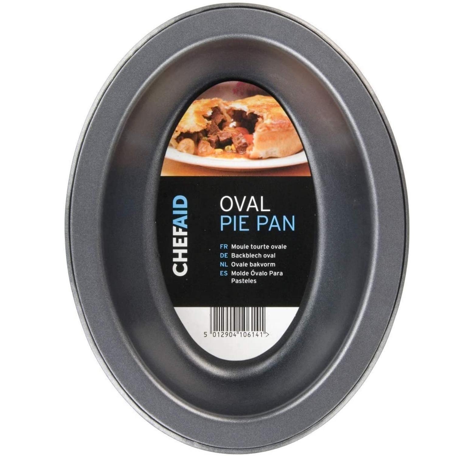 Tava de copt ovala pentru placinte 17x13x3,5cm, non stick, acoperire Goldflon-Chef Aid - imagine 3
