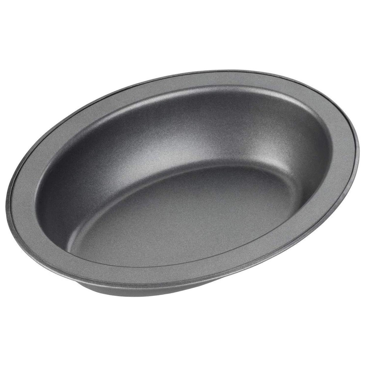 Tava de copt ovala pentru placinte 17x13x3,5cm, non stick, acoperire Goldflon-Chef Aid - imagine 2
