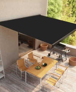 vidaXL Copertină motorizată tip casetă, antracit, 300 x 250 cm
