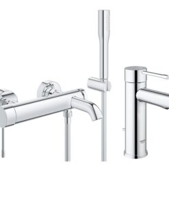 Pachet baterii baie Grohe Essence New,baterie cada cu set dus, baterie lavoar marimea S-(33628001,32898001)