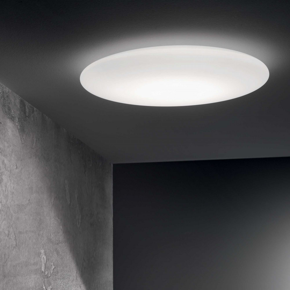 Plafoniera LED LEVEL PL D60, metal, sticla, alb, 24W, 2100 lm, lumina calda (3000K), 261188, Ideal Lux - imagine 3