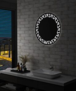 vidaXL Oglindă cu LED de baie, 70 cm