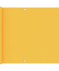 vidaXL Paravan de balcon, galben, 75 x 500 cm, țesătură oxford