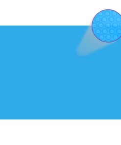 vidaXL Prelată de piscină, albastru, dreptunghiular, 600 x 400 cm, PE