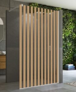 Cabina dus Walk-in SanSwiss Easy Japan STR4P 80xH200 cm, profil alb mat