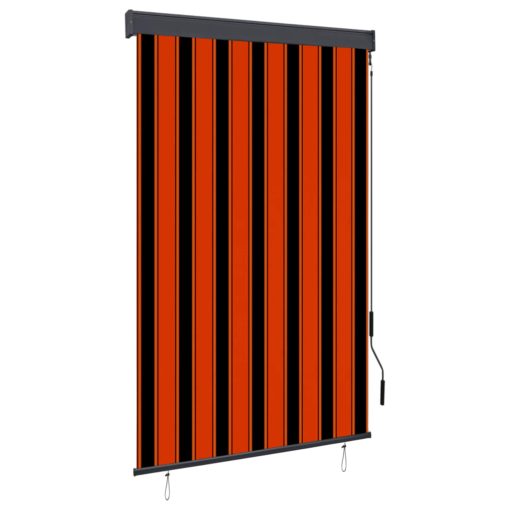 vidaXL Jaluzea tip rulou de exterior, portocaliu și maro, 120 x 250 cm