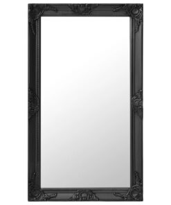 vidaXL Oglindă de perete în stil baroc, negru, 60 x 100 cm