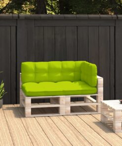 vidaXL Perne pentru canapea din paleți, 3 buc., verde aprins