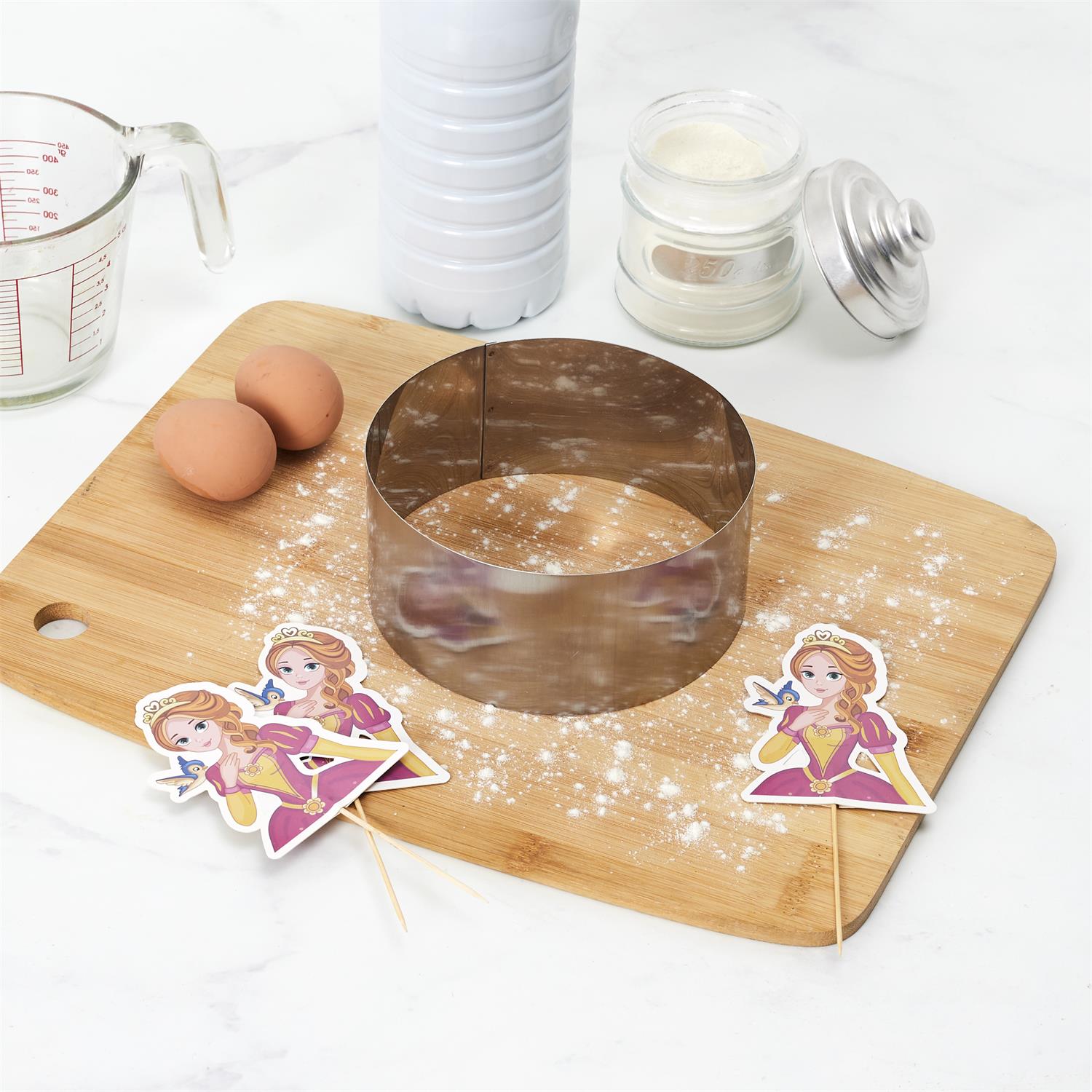 Set 4 piese patiserie, pentru prajitura Tsunami, Printesa - imagine 4