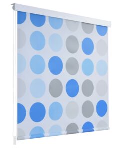 vidaXL Roletă perdea de duș 100x240 cm Model cercuri