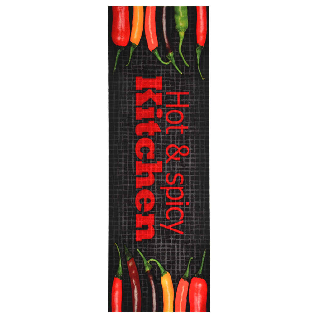 vidaXL Covoraș de bucătărie lavabil, model Hot&Spicy, 45 x 150 cm